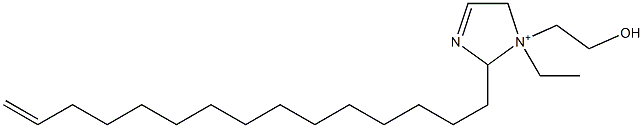 1-Ethyl-1-(2-hydroxyethyl)-2-(14-pentadecenyl)-3-imidazoline-1-ium 구조식 이미지