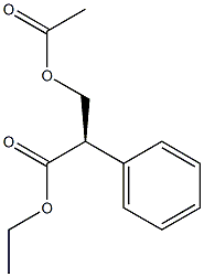 [R,(+)]-3-Acetyloxy-2-phenylpropionic acid ethyl ester 구조식 이미지