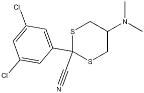 5-(Dimethylamino)-2-[3,5-dichlorophenyl]-1,3-dithiane-2-carbonitrile Structure