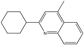 2-Cyclohexyl-4-methylquinoline Structure
