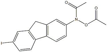 N-Acetyloxy-N-(7-iodo-9H-fluoren-2-yl)acetamide Structure