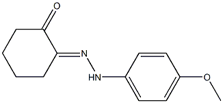 2-[2-(4-Methoxy-phenyl)hydrazono]cyclohexanone 구조식 이미지