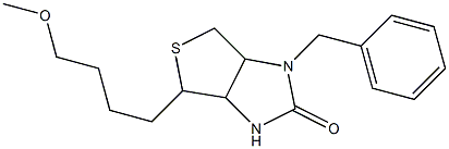 1-Benzyl-4-(4-methoxybutyl)hexahydro-1H-thieno[3,4-d]imidazol-2-one 구조식 이미지