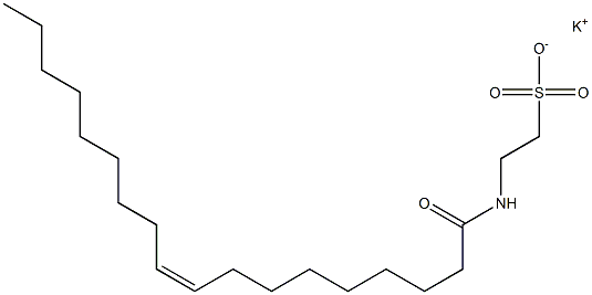 N-[(Z)-9-Octadecenoyl]taurine potassium salt 구조식 이미지