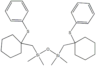[1-(Phenylthio)cyclohexyl](trimethylsilyl) ether 구조식 이미지
