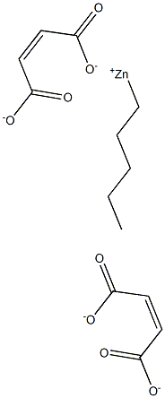 Bis(maleic acid 1-pentyl)zinc salt Structure