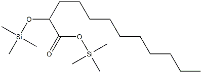 2-(Trimethylsilyloxy)dodecanoic acid trimethylsilyl ester Structure