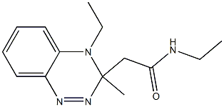 N,N-Diethyl-3-methyl-3,4-dihydro-1,2,4-benzotriazine-3-acetamide 구조식 이미지