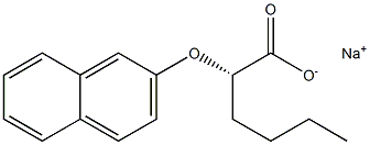 [S,(-)]-2-(2-Naphtyloxy)hexanoic acid sodium salt Structure