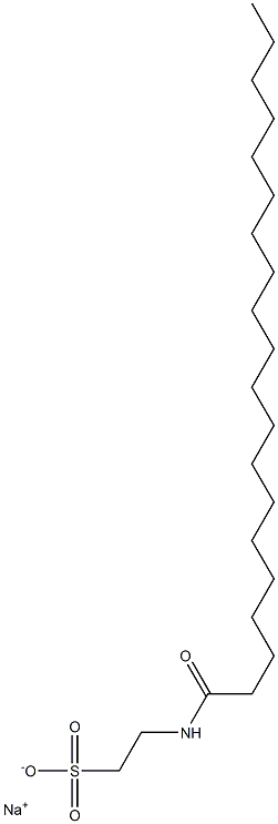 N-(1-Oxoicosyl)taurine sodium salt Structure