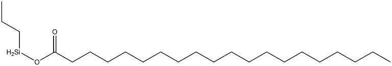 Icosanoic acid propylsilyl ester Structure
