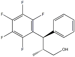 (2R,3R)-2-Methyl-3-(pentafluorophenyl)-3-phenyl-1-propanol Structure