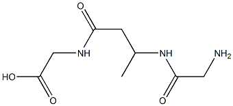 N-[3-(Glycylamino)butyryl]glycine Structure