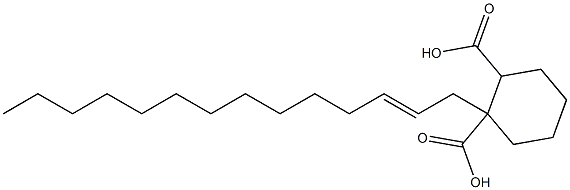 Cyclohexane-1,2-dicarboxylic acid hydrogen 1-(2-tetradecenyl) ester 구조식 이미지