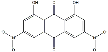 1,8-Dihydroxy-3,6-dinitroanthraquinone Structure