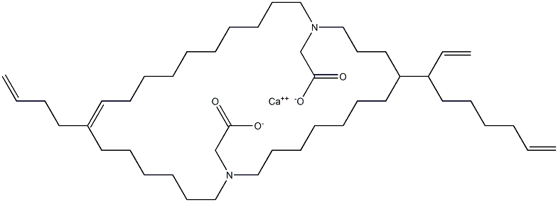 Bis[N,N-di(10-undecenyl)glycine]calcium salt Structure