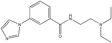 N-(2-Diethylaminoethyl)-3-(1H-imidazol-1-yl)benzamide 구조식 이미지