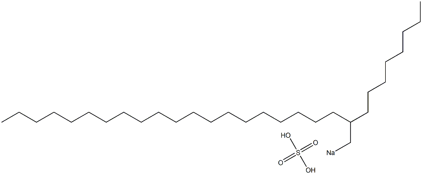 Sulfuric acid 2-octyldocosyl=sodium salt 구조식 이미지