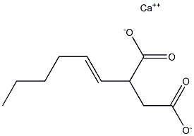 2-(1-Hexenyl)succinic acid calcium salt Structure