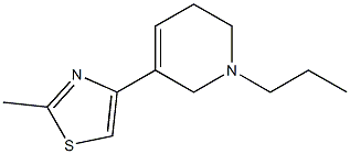 2-Methyl-4-[(1-propyl-1,2,5,6-tetrahydropyridin)-3-yl]thiazole Structure