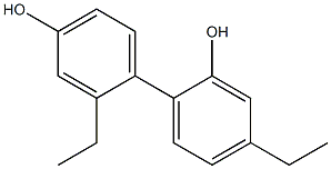 2',4-Diethyl-1,1'-biphenyl-2,4'-diol Structure