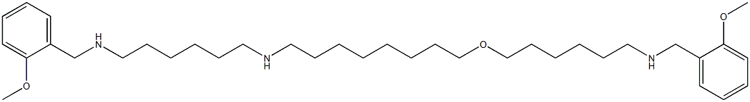 1,26-Bis(2-methoxyphenyl)-9-oxa-2,18,25-triazahexacosane 구조식 이미지