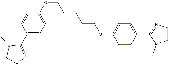 2,2'-[1,5-Pentanediylbis(oxy)bis(4,1-phenylene)]bis[4,5-dihydro-1-methyl-1H-imidazole] 구조식 이미지