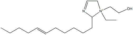 1-Ethyl-1-(2-hydroxyethyl)-2-(6-undecenyl)-3-imidazoline-1-ium Structure