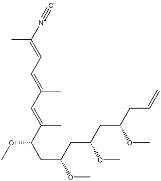 [(1E,3E,5E,7S,9S,11S,13S)-7,9,11,13-Tetramethoxy-1,4,6-trimethyl-1,3,5,15-hexadecatetrenyl] isocyanide Structure