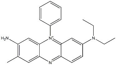 3-Amino-7-(diethylamino)-2-methyl-5-phenylphenazin-5-ium Structure