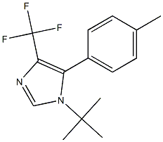 1-tert-Butyl-4-trifluoromethyl-5-(4-methylphenyl)-1H-imidazole Structure