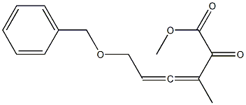 2-Oxo-3-methyl-6-(benzyloxy)-3,4-hexadienoic acid methyl ester Structure