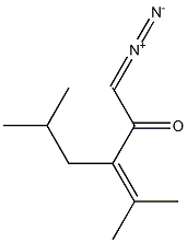 3-Isobutyl-1-diazo-4-methyl-3-penten-2-one Structure