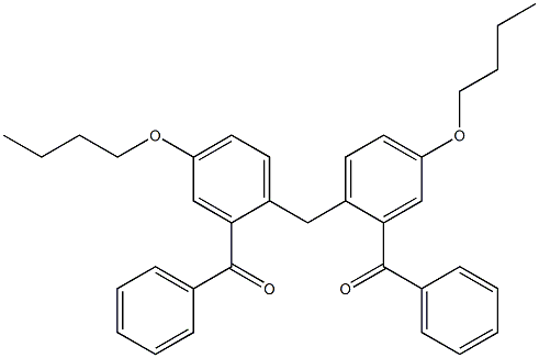 2,2''-Methylenebis(5-butoxybenzophenone) 구조식 이미지