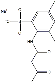 2-(Acetoacetylamino)-3,5-dimethylbenzenesulfonic acid sodium salt Structure