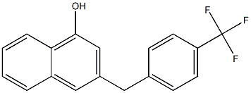 3-[4-(Trifluoromethyl)benzyl]-1-naphthol 구조식 이미지