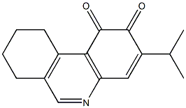 7,8,9,10-Tetrahydro-3-isopropylphenanthridine-1,2-dione Structure