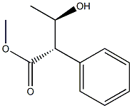 (2S,3R)-2-Phenyl-3-hydroxybutyric acid methyl ester 구조식 이미지