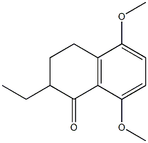 2-Ethyl-5,8-dimethoxytetralin-1-one 구조식 이미지