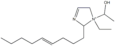 1-Ethyl-1-(1-hydroxyethyl)-2-(4-nonenyl)-3-imidazoline-1-ium 구조식 이미지