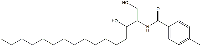 N-(1,3-Dihydroxyhexadecan-2-yl)-4-methylbenzamide 구조식 이미지