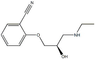 2-[(R)-3-(Ethylamino)-2-hydroxypropoxy]benzonitrile Structure