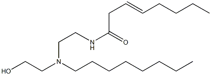 N-[2-[N-(2-Hydroxyethyl)-N-octylamino]ethyl]-3-octenamide Structure