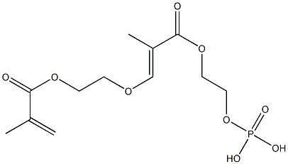 Phosphoric acid 2-[3-[2-(methacryloyloxy)ethoxy]methacryloyloxy]ethyl ester 구조식 이미지