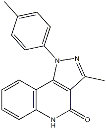 1-(4-Methylphenyl)-3-methyl-1H-pyrazolo[4,3-c]quinolin-4(5H)-one 구조식 이미지