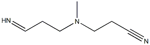 3-[Methyl(3-iminopropyl)amino]propiononitrile 구조식 이미지