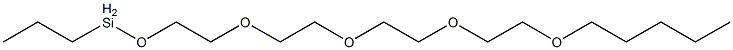 Propyl[2-[2-[2-[2-(pentyloxy)ethoxy]ethoxy]ethoxy]ethoxy]silane 구조식 이미지