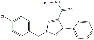 1-(4-Chlorobenzyl)-3-hydroxyaminocarbonyl-4-phenyl-1H-pyrrole 구조식 이미지