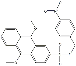 9,10-Dimethoxyanthracene-2-sulfonic acid p-nitrobenzyl ester Structure