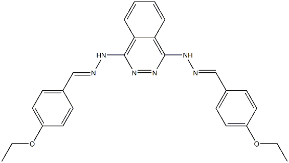 1,4-Bis[2-(4-ethoxybenzylidene)hydrazino]phthalazine Structure